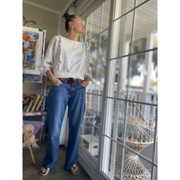 Free People Fringe Sweater White XS TP - Picture 2 of 10